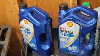 SHELL ROTELLA T6 0w40 VS 5W40 🤔 [upl. by Romeon]