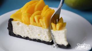 How to Make Mango Flower Cheesecake [upl. by Namwen]