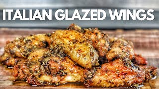 Italian Glazed Chicken Wings Are So DELICIOUS [upl. by Iidnarb]