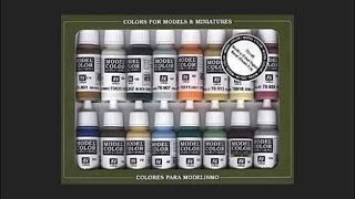 Vallejo Model Color Naval Steam ERA Paint Set Scale Model Tool Review [upl. by Elysee]