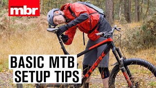 Basic MTB Setup Tips  Mountain Bike Rider [upl. by Odilia]