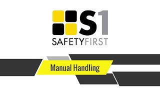 Manual Handling  Safety First Safety Basics [upl. by Eimilb]