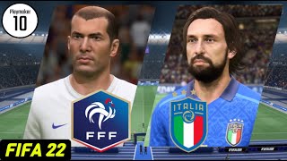 Italy vs France  World Cup 2006 Final  Legend  FIFA 22 [upl. by Milt]