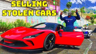 Selling Stolen Cars In GTA 5 RP [upl. by Wald944]