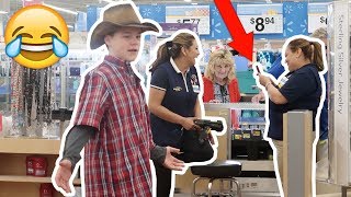 YODELING IN WALMART PRANK KICKED OUT [upl. by Ettelrahc]