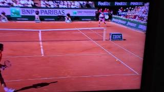 Roland Garros 2015 finale magnifico rovescio di Wawrinka [upl. by Swigart]