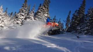 2016 Skidoo Freeride 137quot MBRP Race Exhaust 225 track [upl. by Joellyn445]