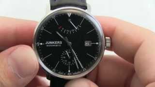 Junkers German Automatic Bauhaus Watch with Power Reserve 60602 [upl. by Janith]