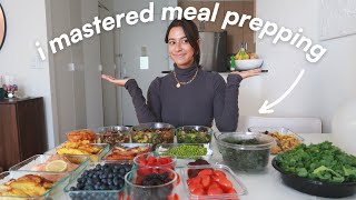 THE ULTIMATE HEALTHY MEAL PREP  a weeks worth of easy amp yummy recipes  grocery list [upl. by Airec]