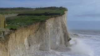 Cliff fall at Birling Gap 4314 [upl. by Oiratnom]