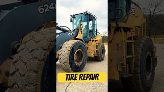 Tire Repair automobile construction farming tires truck trailer excavator [upl. by Junius]