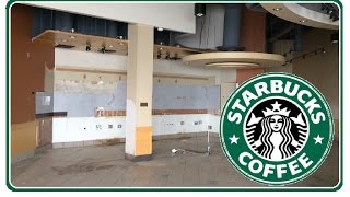 Kicked out Exploring Closed Starbucks  Inside Abandoned Coffee Shop [upl. by Isej168]