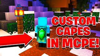 How To Get CUSTOM CAPES In MCPE  Minecraft PE PEWin10XboxPS4Switch [upl. by Aihsotal]