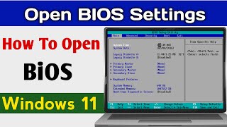 How To Open BIOS Settings On Windows 11 BIOS Settings Kaise Open Kare [upl. by Htebyram]