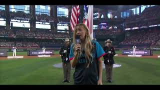 Home Run Derby National Anthem 2024 [upl. by Anicnarf]