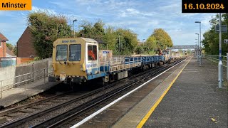 RHTT amp Balfour Beatty TRAMM Minster Station amp Level Crossing 16102024 [upl. by Ramilahs740]