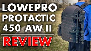 The PERFECT Camera Bag Lowepro Protactic BP 450 AW II Camera Backpack Review [upl. by Anagnos]