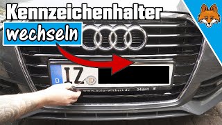 Kennzeichenhalter wechseln  einfache Anleitung 🚗✅ [upl. by Chouest532]