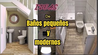 Ideas para BAÑOS pequeños y modernos [upl. by Tory]