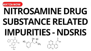 Nitrosamine Drug Substance Related Impurities NDSRIs [upl. by Katusha986]