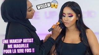 UNE MAKEUP ARTIST ME MAQUILLE POUR LA PREMIERE FOIS  😱😍✨ [upl. by Nnawtna431]