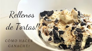 RELLENOS DE TORTA Cómo hacer ganache SÚPER FÁCIL [upl. by Hadeehsar]