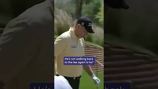 Professional golfer hits FOUR tee shots 😱 [upl. by Annavoj]