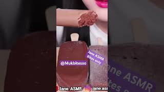 Jane ASMR chocolate ice cream Mukbang bites only shorts viralvideo video fyp new edit trend [upl. by Aletsirc]