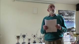 Don Clegg reciting at the 50th Northumbrian Gathering [upl. by Pournaras]