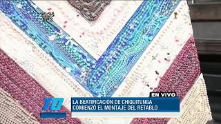 Comenzó el montaje del retablo de Chiquitunga [upl. by Annawot]