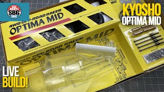 Kyosho Optima Mid LIVE BUILD [upl. by Annahsar]