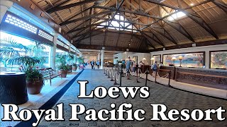 Loews Royal Pacific Resort Hotel walk To Universal Orlando Florida [upl. by Inar]