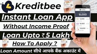 Aadhar Card se Loan Kaise Le  Instant Loan App Without Income Proof  Kreditbee Loan Kaise Le [upl. by Whitehouse]