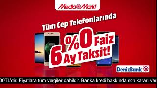 Tüm Cep Telefonlarında 0 Faiz 6 Ay Taksit MediaMarkt [upl. by Towroy]