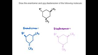 Drawing Stereoisomers of an Organic Molecule with Chiral Centers  Chemistry Practice Problems [upl. by Pappano]