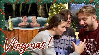 Boshuisje hottub adventskalender amp fake huwelijk 🎄 VLOGMAS 6 [upl. by Leunamne]