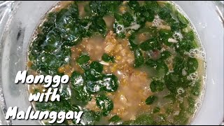 MONGGO WITH MALUNGGAY RECIPE  Simpling Ulam Pinoy na masarap  Luto sa simpling sahog [upl. by Eirhtug]