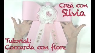 Tutorial Fiocco nascita con fiore [upl. by Sankaran]