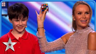 Mini magician Ryland Petty leaves Simon SPEECHLESS  Unforgettable Audition  Britains Got Talent [upl. by Morten]