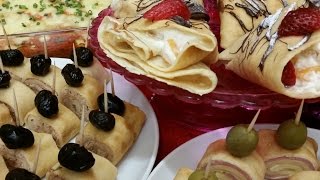 Receta Panqueques Variados dulces y salados  La Cocinadera [upl. by Grigson]