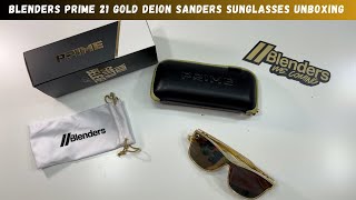 Blenders Prime 21 Gold Deion Sanders Sunglasses Unboxing [upl. by Pardoes]