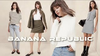 Banana Republic Try On Haul NEW 2024 [upl. by Joliet391]