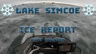 Lake Simcoe Ice Report Jan 2824 [upl. by Aicener777]