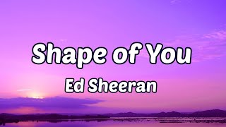 Ed Sheeran  Shape of You Lyrics [upl. by Cenac451]