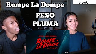 Rompe La Dompe Video Oficial  Peso Pluma Junior H Oscar Maydon REACTION [upl. by Vezza]