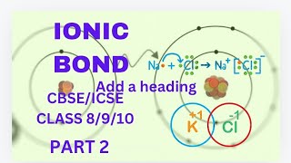 IONIC BONDINGEXPLAINED WITH EXAMPLESPART 2 [upl. by Ahsiral]