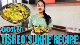 Goan Tisreo Sukhe Recipe  Clams Dry Recipe  Add Spice With Spaina konkanivlog [upl. by Gerbold]