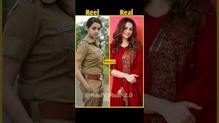 South Indian Actress in Police Uniform with Real vs Real southindian reelvsreal [upl. by Erdeid]