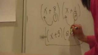 Factoring Trinomial Squares  The quotXquot Method [upl. by Granniah]