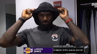 LakersJazz Postgame  LeBron Calls Dalton Knecht A Whole Different Level After Lakers Beat Jazz [upl. by Esydnac633]